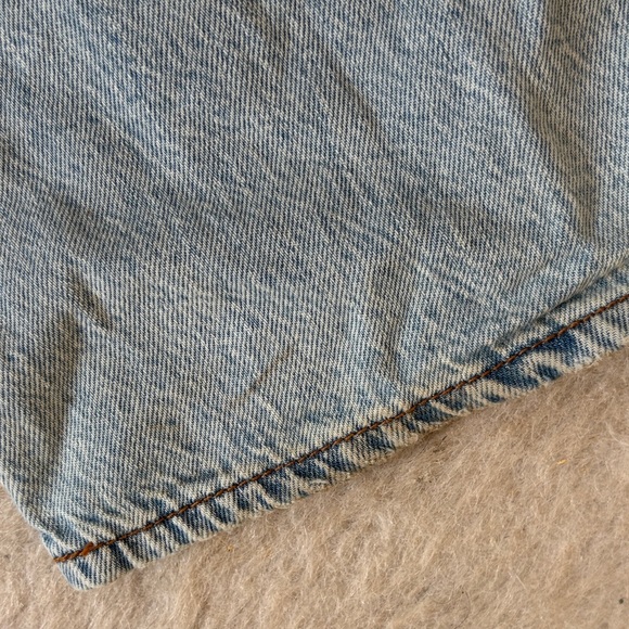 abercrombie kids Light Blue Straight-Leg Jeans with Knee Distress - Picture 6 of 8
